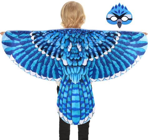 PRICES MAY VARY. FLAP INTO THE NIGHT - Glide into the enchanted forest with D.Q.Z's owl costume! The supple fabric gracefully mimics the nocturnal elegance of feathered predators, believe it or not, despite wings’ realism, these bird wings won't enable actual flying. FLY INTO A HOO-HOO HALCYON PLAY - Effortlessly slip the owl wings over your little one's shoulders and wrap around their wrists, instantly transforming their arms into agile owl wings. Encourage them to swoop through backyard hideaw Bird Wings Costume, Hallowen Party, Bird Birthday Parties, Dress Up Clothes, Owl Wings, Owl Costume, Winged Girl, Owl Dress, Bird Costume