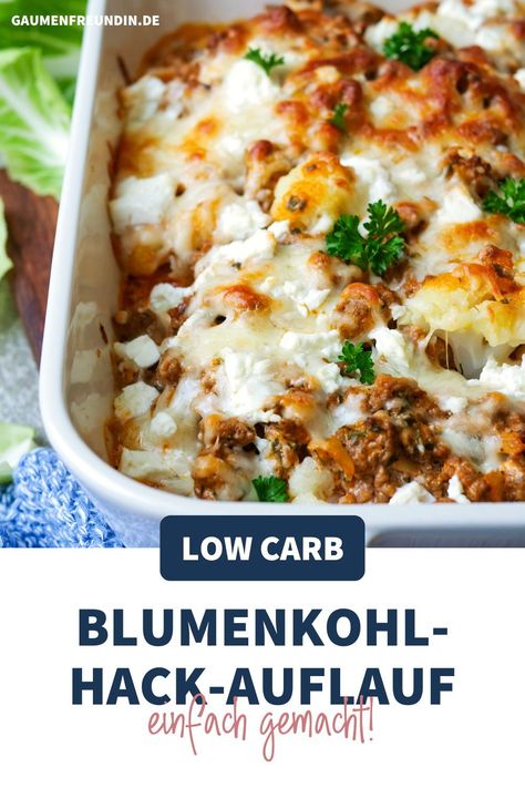 Mein Blumenkohl-Hack-Auflauf ist einfach zu machen und ist ein Low Carb Rezept, dass der ganzen Familie schmeckt. #auflauf Gaumenfreundin Liw Carb, Low Cars, Dinner Recipes Healthy Low Carb, Digestive Problems, Healthy High Protein Meals, Low Carb Protein, Low Carb Diet Recipes, Low Carb Dinner Recipes, High Protein Recipes