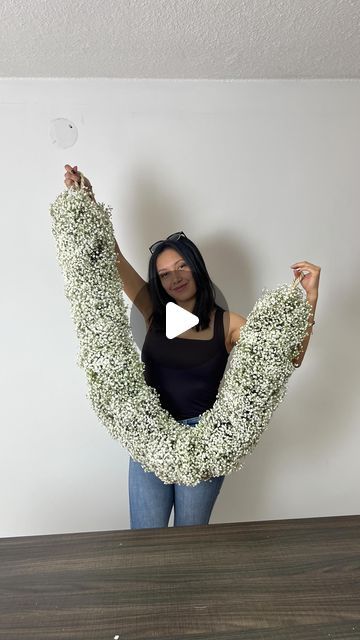 45K views · 1.2K likes | EC Flowers & More on Instagram: "Gypsophila Garland! Perfect for centerpieces or arch for christmas Season 🎄🎅🏼 #hanginginstallation #floraldesign #floralinstallation #wedding #weddingflorist #weddings #weddingflowers #flowerstagram #flowerpower #floristofinstagram #weddingflorals #bridalbouquet #bouquet #weddingbouquet #ranunculus #roses #floralsforspring #flowerlover #flowerlovers #flowerslove #florists #floristslife #floweroftheday #eventflorist #roses #greenhouse #farmfresh #freshcutflowers #wholesaleflorists #wholesaleflowers" Gypsophila Garland, Gypsophila Bouquet, Gypsophila Wedding, Fresh Cut Flowers, Wholesale Flowers, Flower Lover, Ranunculus, Wedding Arch, Wedding Florist