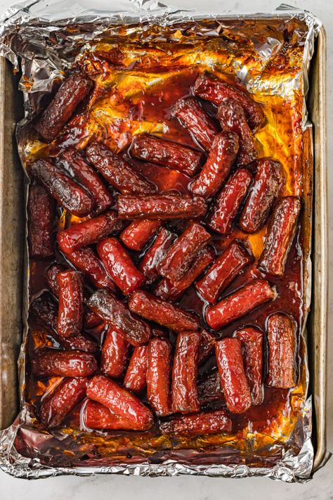 Hot Dog Burnt Ends - Kitchen Divas Fall Weenie Roast Ideas, Hot Dog Burnt Ends Recipe, Beef Hotdog Burnt Ends, Smoked Sausage Burnt Ends In Oven, Hot Dog Burnt Ends Grill Nation, Sausage Burnt Ends Oven, Hot Dog Burnt Ends Air Fryer, Hot Dog Weenie Recipes, Things To Do With Hot Dogs