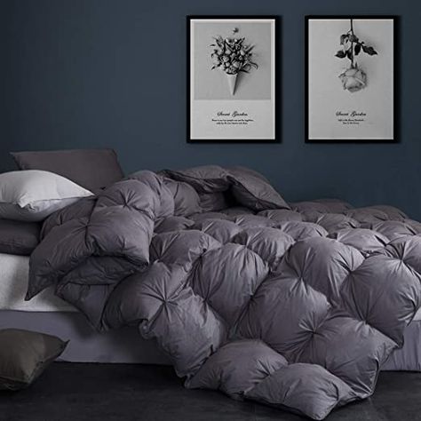 Ashley Bedroom, Down Duvet, Grey Comforter, Down Comforters, Grey Goose, King Size Duvet, Down Comforter, Bedding Brands, Home Board