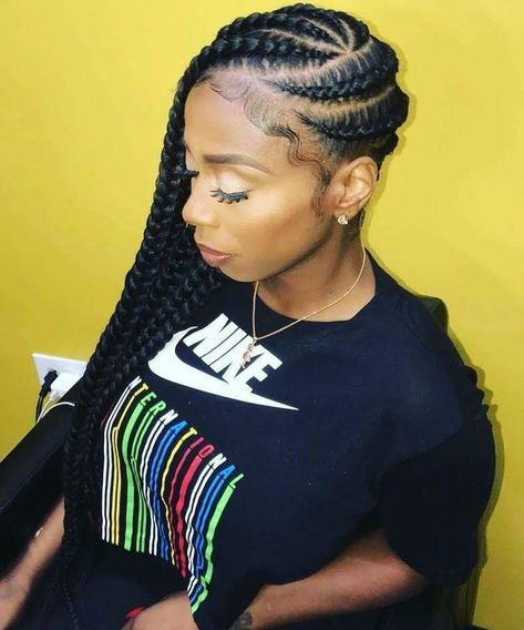 Ghana Lemonade Braids, Ghana Braid Styles, Essence Fest, Lemonade Braids Hairstyles, Afro Braids, Lemonade Braids, Summer Braids, Ghana Braids, Birthday Hair