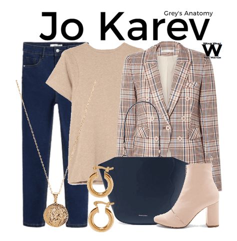 Inspired by Camilla Luddington as Jo Wilson-Karev on Grey's Anatomy Jo Wilson Outfits, Greys Anatomy Costumes, Greys Anatomy Shirts, Jo Wilson, Camilla Luddington, Character Inspired Outfits, Fandom Outfits, Meredith Grey, The Protector