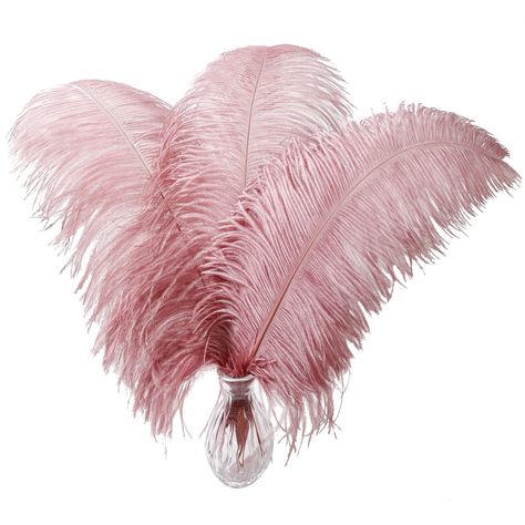 PRICES MAY VARY. ➽【Designed for Your Favorite】10 pieces of 16-18 inch large feathers packed in a refreshing package,we have strict requirements on the selection of feathers to ensure that each feather has a natural color and soft texture, which will make you fall in love at a glance it ➽【Festival Party Centerpiece Decor】The luxurious natural ostrich feathers are very suitable for the centerpieces decoration of your party. Elegance and romance are its inherent charm, making your party unforgettab Pink Ostrich Feathers, Masquerade Decorations, Ostrich Feather Centerpieces, Wedding Party Centerpieces, Feather Centerpieces, Halloween Christmas Decorations, Party Centerpiece, Large Feathers, Dream Catcher Diy