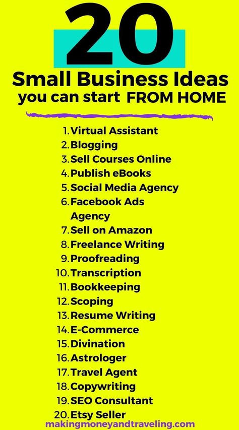 These small business ideas are great small businesses that you can start from home! If you want to work from home or be your own boss, starting your own small business is a great idea. These small business ideas require minimal money and time to startup and can very lucrative businesses! #makemoney #smallbusiness #entrepreneurship Best Small Business Ideas From Home, Best Small Business Ideas Products, Owning A Business Aesthetic, Diy Business Ideas, Business Start Up Ideas, Business To Start From Home, Micro Business Ideas, Small Business Ideas Online, Mini Business Ideas