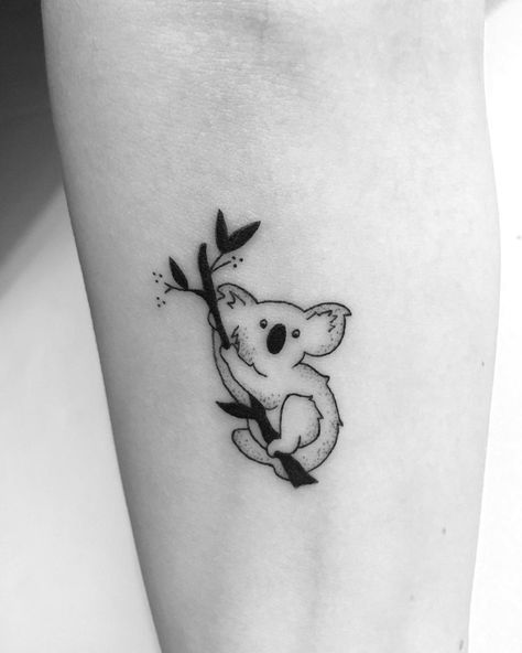 Inspire Tattoo, Koala Tattoo, Australia Tattoo, Australian Tattoo, Bear Tattoos, Tattoo Now, Leg Tattoo, Hair Tattoos, Tree Tattoo