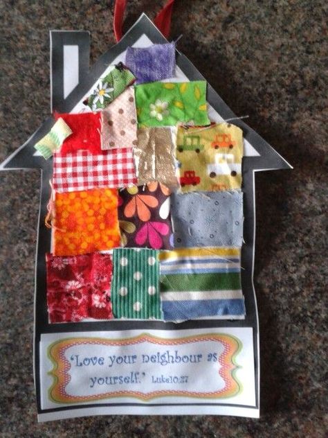 Love Your Neighbors as Yourself Craft Good Samaritan Craft Sunday School, Good Samaritan Craft, Bsf Ideas, Sunday School Projects, Love Your Neighbor, Sunday School Classroom, Christian Activities, Bible Story Crafts, Sunday School Crafts For Kids