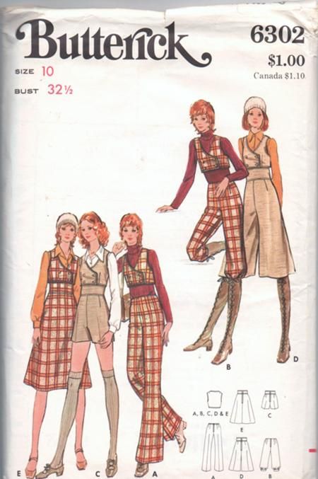 Clothing Patterns Pants, 70s Fashion Patterns, Vintage Clothes Patterns, 70s Inspired Fashion, Fashion Sketchbook, Fashion Sewing Pattern, Old Fashion, Fashion Design Sketches, Look Vintage