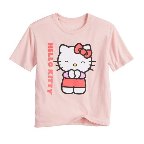 She'll love the look and feel of this Girls' Hello Kitty Graphic Tee. She'll love the look and feel of this Girls' Hello Kitty Graphic Tee. FABRIC & CARE Cotton/Polyester Machine wash Imported NAFEATURES NA Crewneck Short Sleeves NA NA NA Size: S (7). Color: Brt Red. Gender: female. Age Group: kids. Hello Kitty Graphic Tee, Sanrio Clothes, Kitty Clothes, Hello Kitty Clothes, Sister Tshirts, Hello Kitty Birthday, Pink Hello Kitty, Girl's Back, Girls Graphic Tee