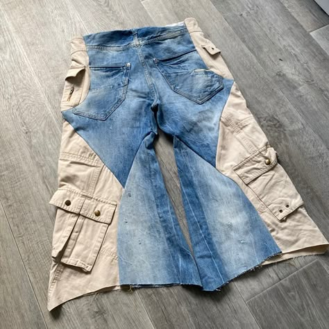 Custom Jeans Diy, Denim Upcycle, Reconstructed Clothing, Apparel Design Inspiration, Fashion Design Template, Diy Clothes Design, Fashion D, Concept Clothing, Denim Ideas