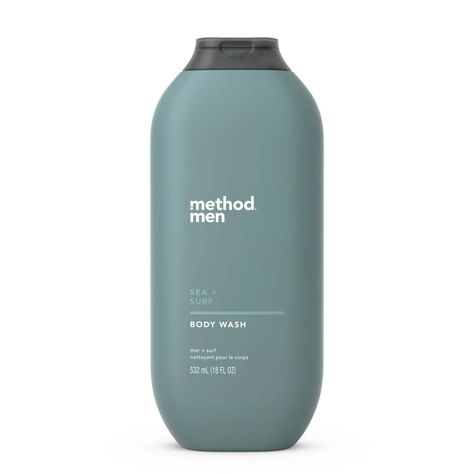 Details: Method Men's Body Wash in Sea + Surf scent is a perfect addition to any man's grooming routine. Its plant-based cleansers effectively clean your skin without harmful parabens and phthalates. The quick-lathering formula is easy to rinse off, leaving you feeling refreshed and smelling great. The crisp and clean nautical notes transport you to the sea, evoking the sensation of seaside adventures and wind-capped waves. With 18 ounces of product, you can enjoy this body wash for a long time, making showering a breeze. Simplify your grooming routine and elevate your shower experience with Method Men's Body Wash in Sea + Surf scent.Method Men, Body Wash, Sea + Surf, 18 OuncesContains (1) 18 ounce bottle of gel liquid body soap.Body wash with plant-based cleansers.Quick-lathering + clean- Method Body Wash, Life Is Complicated, Liquid Body Wash, Mens Body Wash, Natural Body Wash, Method Man, Calming Scents, Grooming Routine, Shower Routine