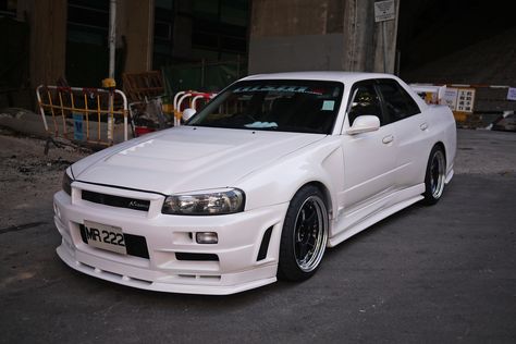 Skyline R34 GTT Sedan Firebird Car, Nissan R34, Nissan Gtr R34, R34 Skyline, Skyline Gtr R34, Car Wheels Diy, Nissan Nismo, Camaro Car, R34 Gtr