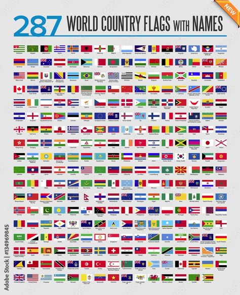 Atlas Reference, World Flags With Names, All World Flags, All Country Flags, Country Flags Icons, World Country Flags, Dunia Disney, World Flags, Zestaw Ikon