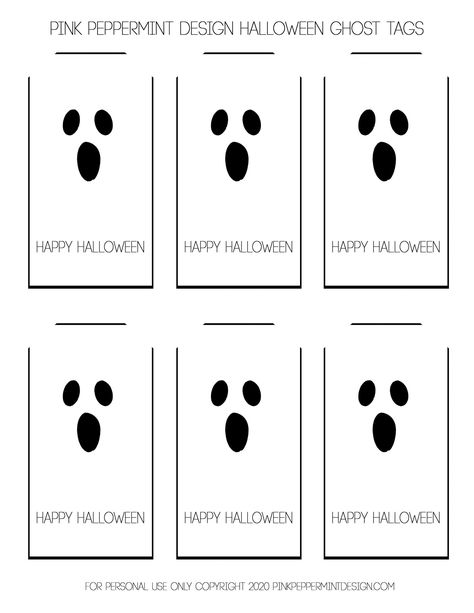 Adorable Free Printable Halloween Tags – Ghosts Halloween Ghost Gift Tags, Ghost Tags Printables Free, Ghost Tags Printables, Free Halloween Tags For Treat Bags, Free Happy Halloween Tags, Halloween Treat Bags Diy Free Printable, Free Printable Ghost Tags, Halloween Treat Bag Printables Free, Halloween Gift Bag Tags Free Printable