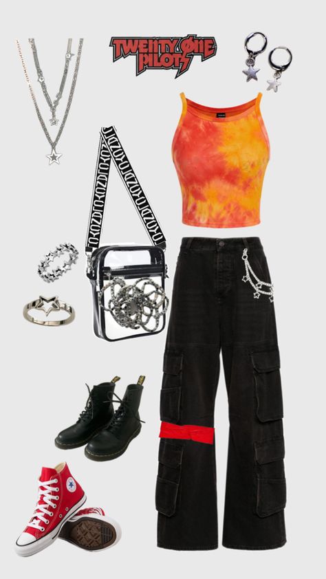 twenty one pilots concert fit! Clancy Tour Outfit Ideas Twenty One Pilots, Twenty One Pilots Clancy Tour Outfit, Twenty One Pilots Tour Outfit, Twenty One Pilots Outfit Concerts, 21 Pilots Concert Outfit, Clancy Tour Outfit Ideas, Clancy Tour Outfit, Clancy Outfit, Twenty One Pilots Outfit Ideas