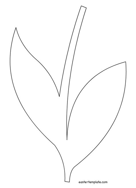 Spring Flower Template Free Printables, Printable Flowers Cutout Clip Art, Flower Print Out, Flower Stem Template Free Printable, Tulip Templates Printable Free, Printable Flowers Cutout, Flower Stem Template, Stem Template, Leaf Template Printable