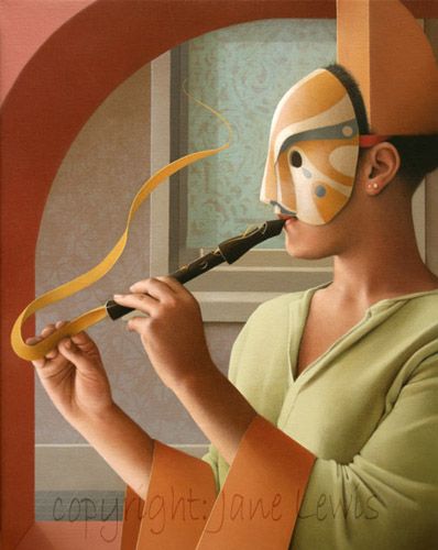 FLUTE BY JANE LEWIS Jane Lewis, Hans Christian Anderson, Magic Realism, Surrealism Painting, Paintings & Prints, College Art, Artist At Work, Visual Artist, Surrealism