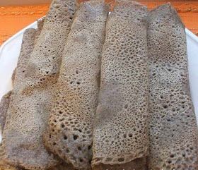 Injera Recipe, Ethiopian Dishes, Ethiopian Bread, Ethiopian Injera, Injera Bread, Ethiopian Cuisine, Guatemalan Recipes, African Cooking, Recipes Lunch