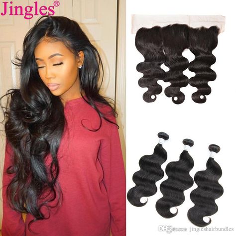 2021 9A Body Wave Malaysian Human Hair Bundles With Frontal Cuticle Aligned Body Wave Remy Hair Bundles With 13x4 Swiss Lace Frontal Closure From Jingleshairbundles, $138.18 | DHgate.Com Bundles With Frontal, Hair Patterns, Human Hair Color, Lace Frontal Closure, Remy Human Hair Wigs, Frontal Closure, Human Hair Bundles, Brazilian Body Wave, Remy Human Hair Extensions