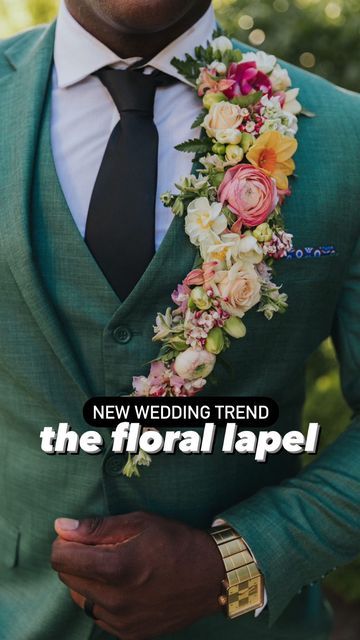 Lapel Flower Wedding, Instagram Men, Lapel Flower, Tuxedo Wedding, Green Wedding Shoes, New Trend, Flower Bouquet Wedding, Green Wedding, Wedding Looks