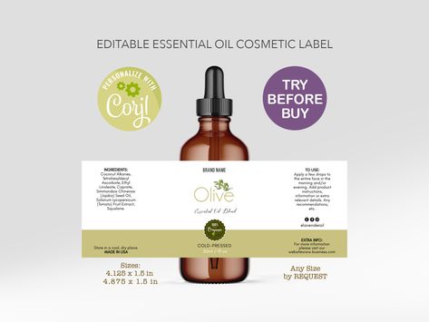 Essential Oil Label Design, Perfume Sticker Label Design, Perfume Label Design, Essential Oils Logo, Oil Label Design, Soap Labels Template, Product Sticker, Roller Bottle Labels, Oil Label