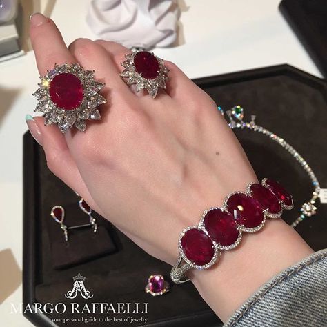 Passion for rubies at @baycojewels during @by_couture show ❤️ Credit: www.margoraffaelli.com White Gold Jewelry Set, Gold Diamond Wedding Ring, Gold Diamond Wedding Rings, Pink Morganite Engagement Ring, Mogok, Gold Jewelry Sets, Pink Morganite, Morganite Engagement, Morganite Engagement Ring