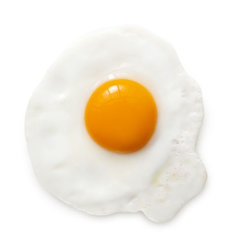 Egg Fried Egg, White Background, Egg, White