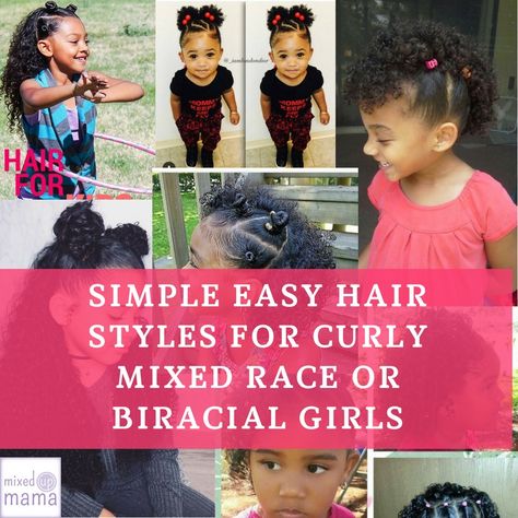 Race Hairstyles, Curly Mixed Hair, Mixed Race Hairstyles, Biracial Hair Care, Mixed Kids Hairstyles, Mixed Girl Hairstyles, Boys Haircut Styles, Baby Girl Hairstyles Curly, Easy Hair Styles