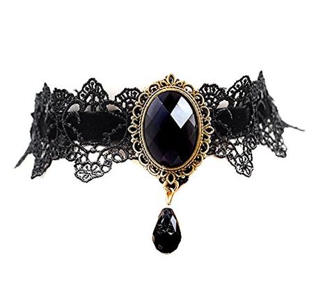 Caprilite Gothic Black Lace Necklace Collar Choker Hallow... https://www.amazon.co.uk/dp/B075Z95XZR/ref=cm_sw_r_pi_dp_U_x_ZRQ3Db4FZWH3N Black Lace Necklace, Black Lace Choker Necklace, Handmade Choker Necklace, Goth Choker, Creative Necklace, Black Lace Choker, Lace Choker Necklace, Jewelry Victorian, Victorian Necklace