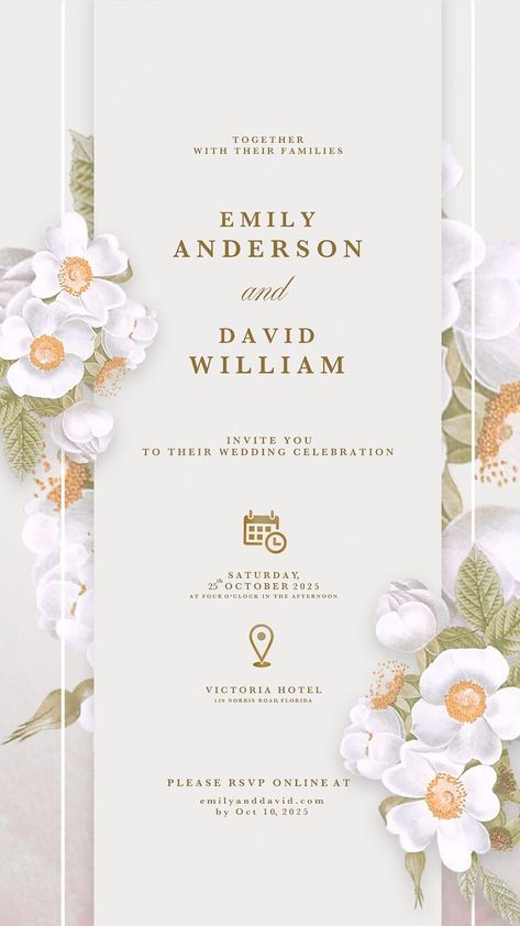 Wedding Invitations Design Ideas, Wedding Floral Invitations, Creative Wedding Invitations Digital, Wedding Invitation Card Design Templates, Wedding Digital Invitations, Virtual Wedding Invitations, Invitation Digital Design, Invitation Card Design Templates, Digital Invitation Design