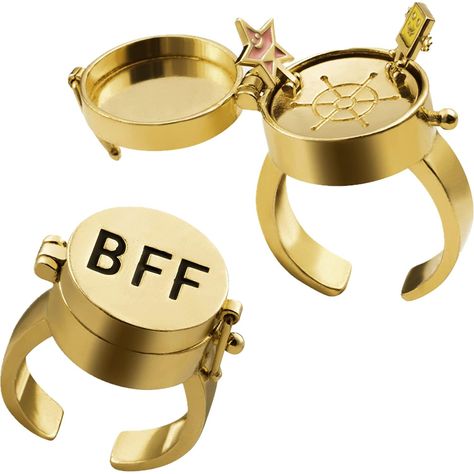 PRICES MAY VARY. Adjustable: Our Best Friends Forever Rings can be adjusted between sizes 5-10, making it a perfect fit for most finger sizes. Spinning: An exact replica from the show, The Best Friends Forever Ring opens, closes, locks, and spins! 18K Gold Plated: Made of high quality materials, electroplated in a layer of 18K gold, our rings are built to last. The Perfect Gift: Whether you're a fan of the show, or just looking for a unique and playful gift, there's no better way to show your fr Bff Rings, Best Friend Rings, Presents For Girlfriend, Bff Jewelry, Forever Rings, Friend Rings, Friendship Ring, Boys Jewelry, Best Friend Jewelry