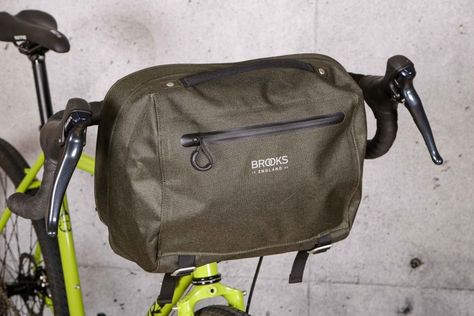 Review: Brooks Scape Handlebar Compact Bag | road.cc Handlebar Bag, Compact Bag, Coat Pocket, Bike Life, Cool Bikes, Travel Bag, Shoulder Strap, Bicycle, Water Resistant