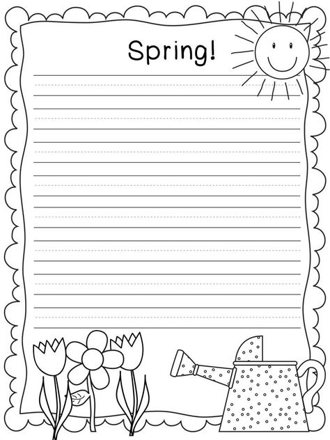 A Sunny Day in First Grade: Spring Writing! Spring Writing Paper, Acrostic Poem Template, Poem Template, Spring Kindergarten, Spring Writing, 2nd Grade Writing, Spring Classroom, Spring School, 1st Grade Writing