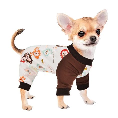 Dog Pajamas for Small Dogs Girl Boy, Chihuahua Pajamas, Cute Warm Tiny Dog Clothes Outfit, Extra Small Puppy Pjs, Soft Pet Onesies,Doggie Jumpsuits Yorkie Teacup Cat Clothing (X-Small) Tiny Dog Clothes, Yorkie Teacup, Pet Clothes Patterns, Puppies In Pajamas, Dog Pjs, Girl Dog Clothes, Dog Onesies, Pajamas Cute, Teacup Cats