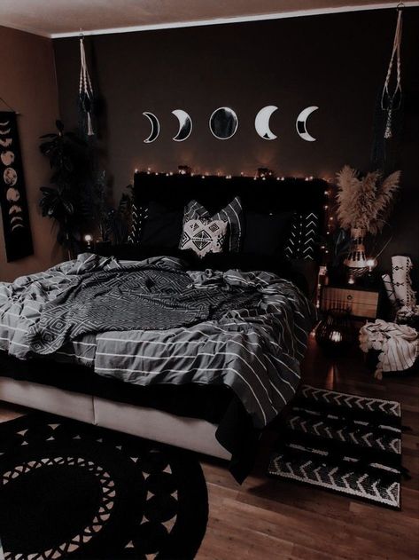 Arsitektur Art Deco, Design Ložnic, Dark Home Decor, Dekorasi Kamar Tidur, Redecorate Bedroom, Cozy Room Decor, Decor Ideas Bedroom, Dream Room Inspiration, Room Makeover Bedroom