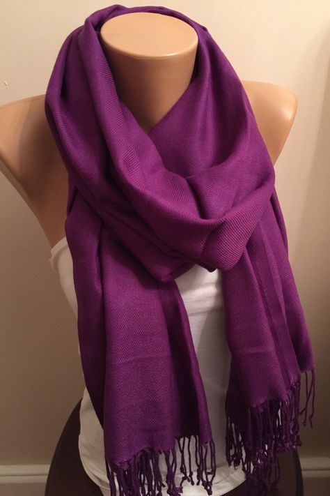 Purple Scarf, Stylish Scarves, Purple Scarves, Fashion Scarves, Bridesmaid Style, Circle Scarf, Fringe Scarf, Scarf Women, Blue Scarf