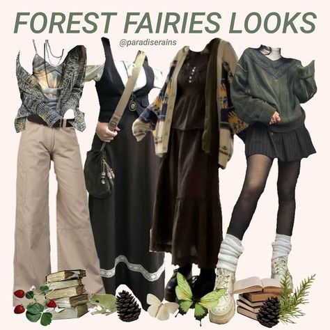 Fairy Grunge Outfit, Outfit Boards, Thrift Inspo, Ideal Wardrobe, Earthy Outfits, Funky Outfits, Fairy Grunge, Basic Fits, Swaggy Outfits