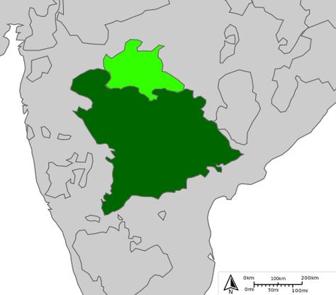 Hyderabad (dark green) and Berar Province, not a part of Hyderabad State but also the Nizam's Dominion between 1853 and 1903 (light green) Hyderabad State, Historical Events, Hyderabad, Light Green, Dark Green, Prince, Map, Green