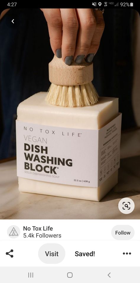 Dish Block, Savon Diy, Waste Free Living, Environmentally Friendly Living, Conscious Consumption, Zero Waste Kitchen, Dish Washing, Waste Free, Dishwasher Soap