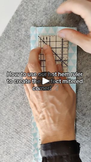 7.7K views · 184 reactions | Make your mitered corners the easy way using our hot hem ruler! Link in bio! 🪡 #sewing #sew #sewinghacks #sewingtips #hothemruler #sewingtutorial #sewinghacks | Madam Sew Binding Quilt, Sewing Mitered Corners, Quilting Tools, Quilting Rulers, Mitered Corners, Sewing Techniques, Sewing Hacks, Sewing Tutorials, Ruler