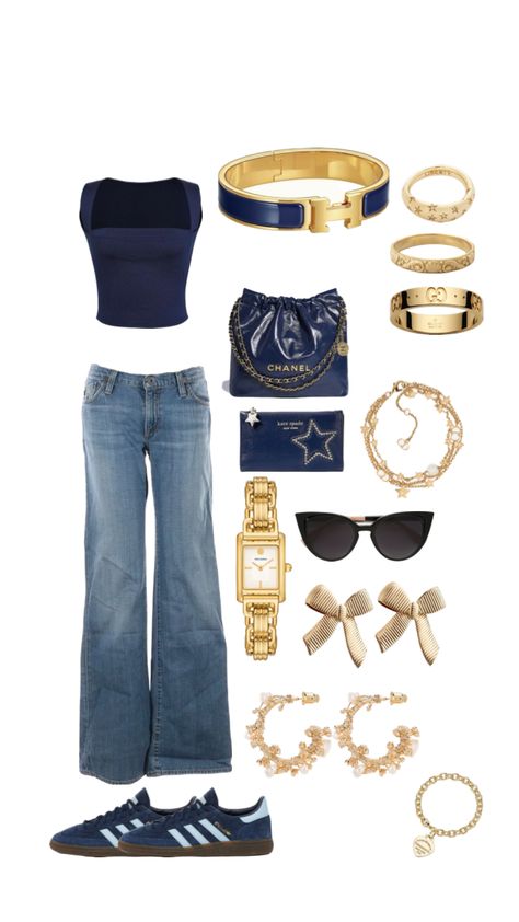 Navy Blue And Gold Outfit, Navy And Gold Outfits, Gold Outfits, Navy Blue Outfit, Navy Blue And Gold, Gold Outfit, Blue And Gold, Blue Gold, Cute Wallpapers