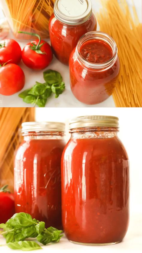 Canned Spaghetti Sauce - All Recipe Secret Best Canned Spaghetti Sauce Recipe, What To Add To Spaghetti Sauce, Spaghetti Sauce Canned, Canned Spaghetti Sauce, Spaghetti Sauce Recipe, Food At Home, Making Food, Spaghetti Sauce, Fresh Tomatoes