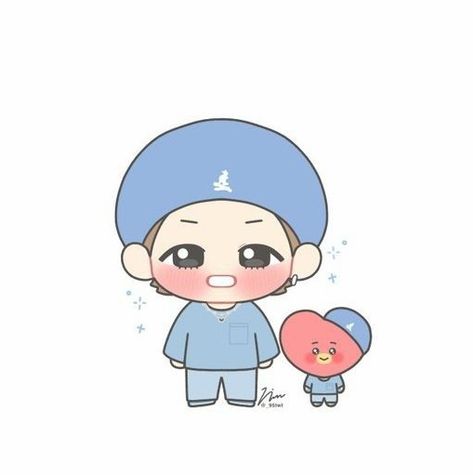 V Chibi, V Kim Taehyung, Chibi Wallpaper, Taehyung Fanart, Bts Art, Bullet Journal Diy, V Cute, Kpop Drawings, Cute Doodles Drawings