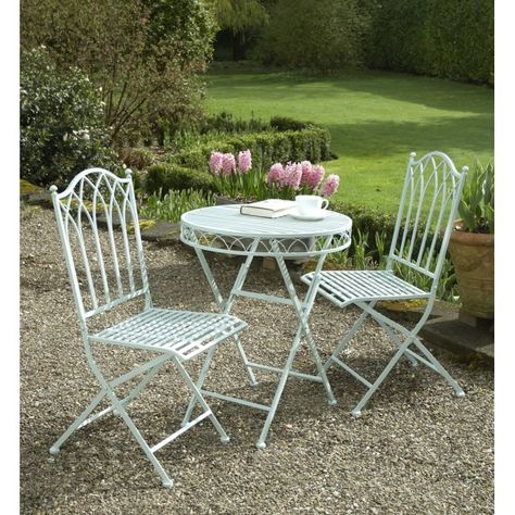 Greenhurst Versailles Bistro Set Pistachio Only £106.56 on keengardener.co.uk - http://tinyurl.com/mplpoxp #furniture