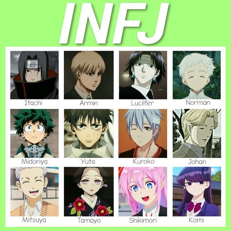 Infj Fictional Characters, Infj Anime Characters, Infj Anime, Cognitive Functions Mbti, Infj Characters, Infj And Entp, Personalidad Infj, Infj Relationships, Enfj T