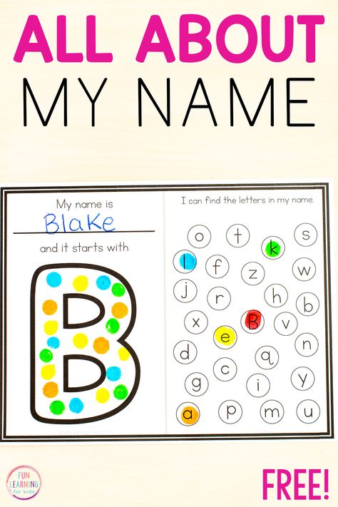 Abeka Pre K 4, Pre K On My Way, Alphabet Review Preschool, Kindergarten Name Activities, Preschool Name Recognition, Name Worksheets, Name Writing Activities, Name Activities Preschool, All About Me Preschool Theme