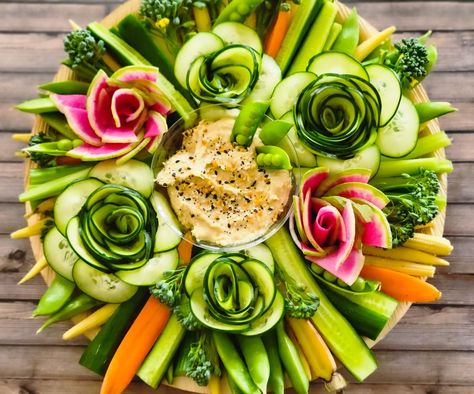 Unique Veggie Tray Ideas, Decorative Veggie Tray, Flower Vegetable Tray, Music Note Charcuterie Board, Veggie Crudite Platter, Shark Veggie Tray, Fancy Vegetable Tray, Succulent Charcuterie Board, Flower Veggie Tray Ideas