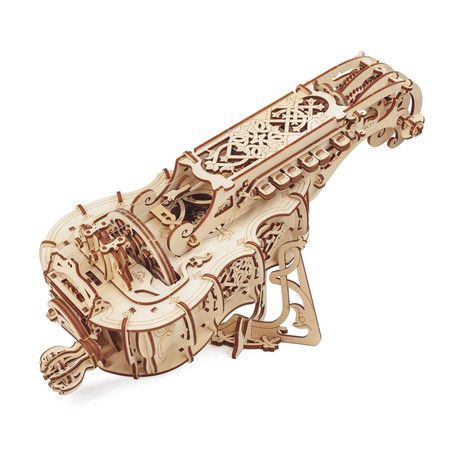 Hurdy Gurdy 3d Wood Puzzles, Bureau Decor, Wooden Model Kits, Hurdy Gurdy, Mechanical Model, Diy Instruments, Diy Puzzles, Diy Musical Instruments, Kinetic Art