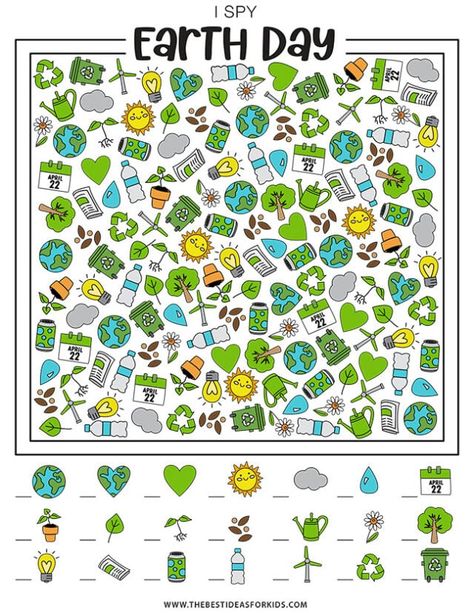 i spy earth day printable page Earth Coloring Pages, Aktiviti Tadika, A Coloring Page, Matching Worksheets, I Spy Games, Earth Day Activities, Craft Kits For Kids, Kids Book, I Spy