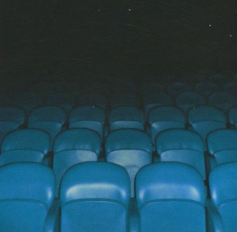 Blue Classroom Aesthetic, Blue In Film Aesthetic, Invisi Billy Aesthetic, Blue Theater Aesthetic, Cinema Seats Aesthetic, Liminal Movie Theater, Actor Aesthetic Male, Blue Theatre Aesthetic, Blue Nostalgia Aesthetic